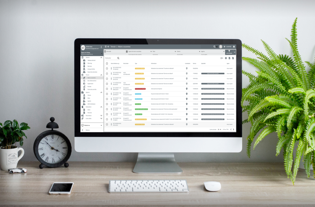 Rapport de main courante électronique SEKUR