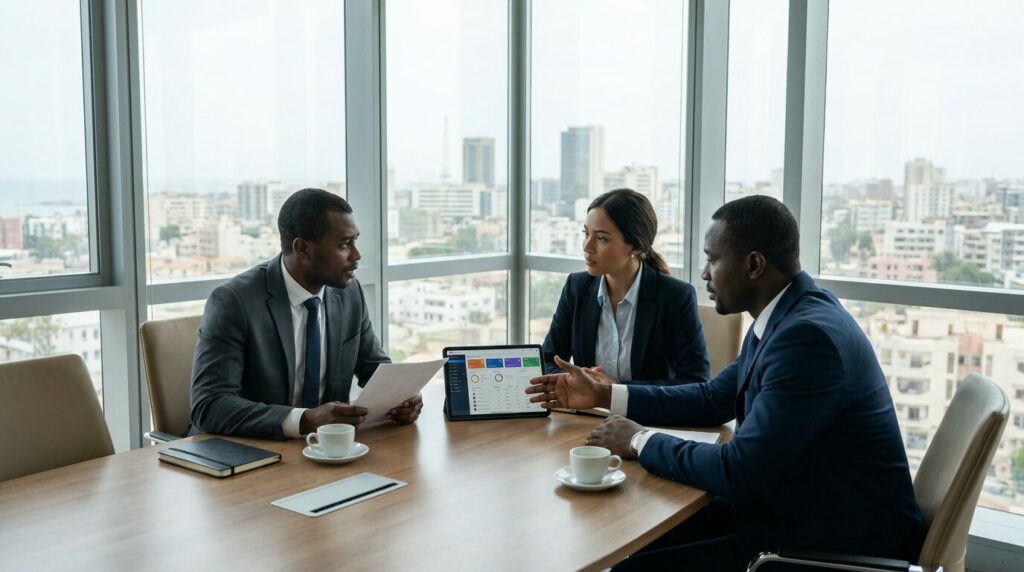 Face à la domination des multinationales, ce guide macro-économique offre aux no - négociation contrat sécurité, marché sénég